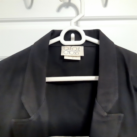 Rare 100% Cotton 2 piece Black and White Halter Dress and Black Jacket Size 5 - Picture 10 of 16